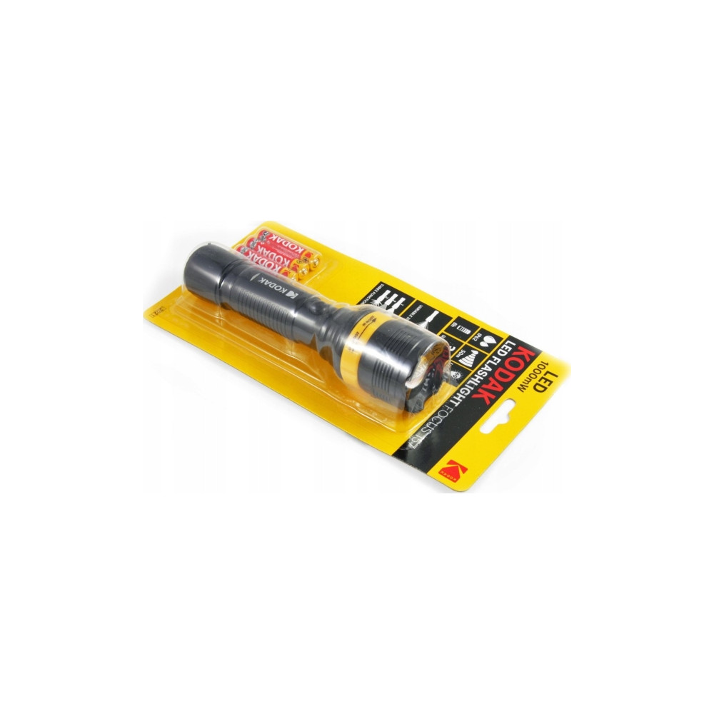 Produktbild för Kodak ficklampa turism LED Focus 157 60lm IP62 zoom + 3 batt...