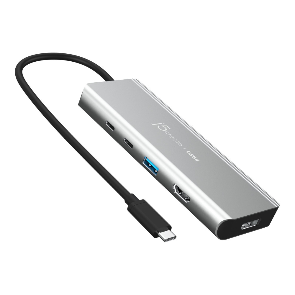 Produktbild för j5create JCD401 - dockningsstation - USB-C / USB4 / Thunderbolt 3 / Thunderbolt 4 - HDMI, DP, USB-C