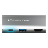 Produktbild för j5create JCD401 - dockningsstation - USB-C / USB4 / Thunderbolt 3 / Thunderbolt 4 - HDMI, DP, USB-C