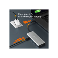 Produktbild för j5create JCD401 - dockningsstation - USB-C / USB4 / Thunderbolt 3 / Thunderbolt 4 - HDMI, DP, USB-C