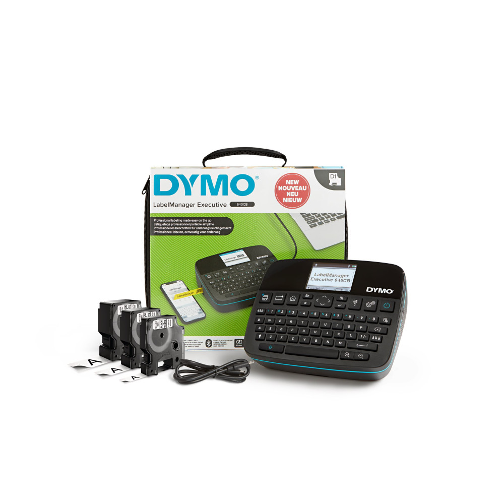 Produktbild för DYMO LabelMANAGER 640CB - etikettskrivare - svartvit - termisk överföring