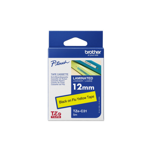 Brother Brother TZe-C31 - bandlaminat - 1 kassett(er) - Rulle (1,2 cm x 5 m)