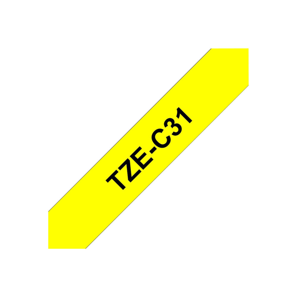 Produktbild för Brother TZe-C31 - bandlaminat - 1 kassett(er) - Rulle (1,2 cm x 5 m)