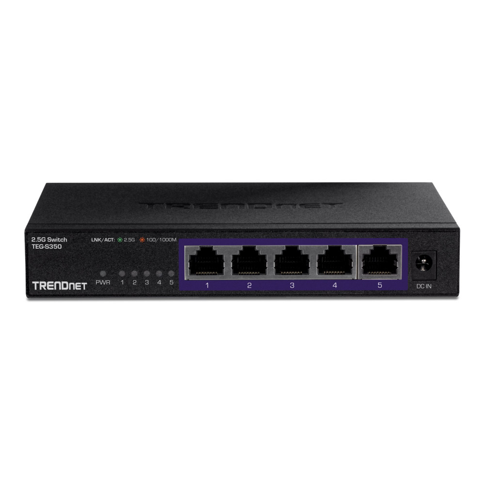 Produktbild för TRENDnet TEG S350 - switch - 5 portar - ohanterad - TAA-kompatibel