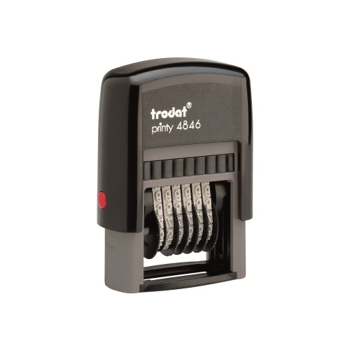 trodat Trodat Printy 4846 - stämpel - självinfärgning - nummer - 27 mm bred
