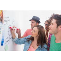 Produktbild för Penneholder til whiteboard Legamaster, med magnet og visker,...