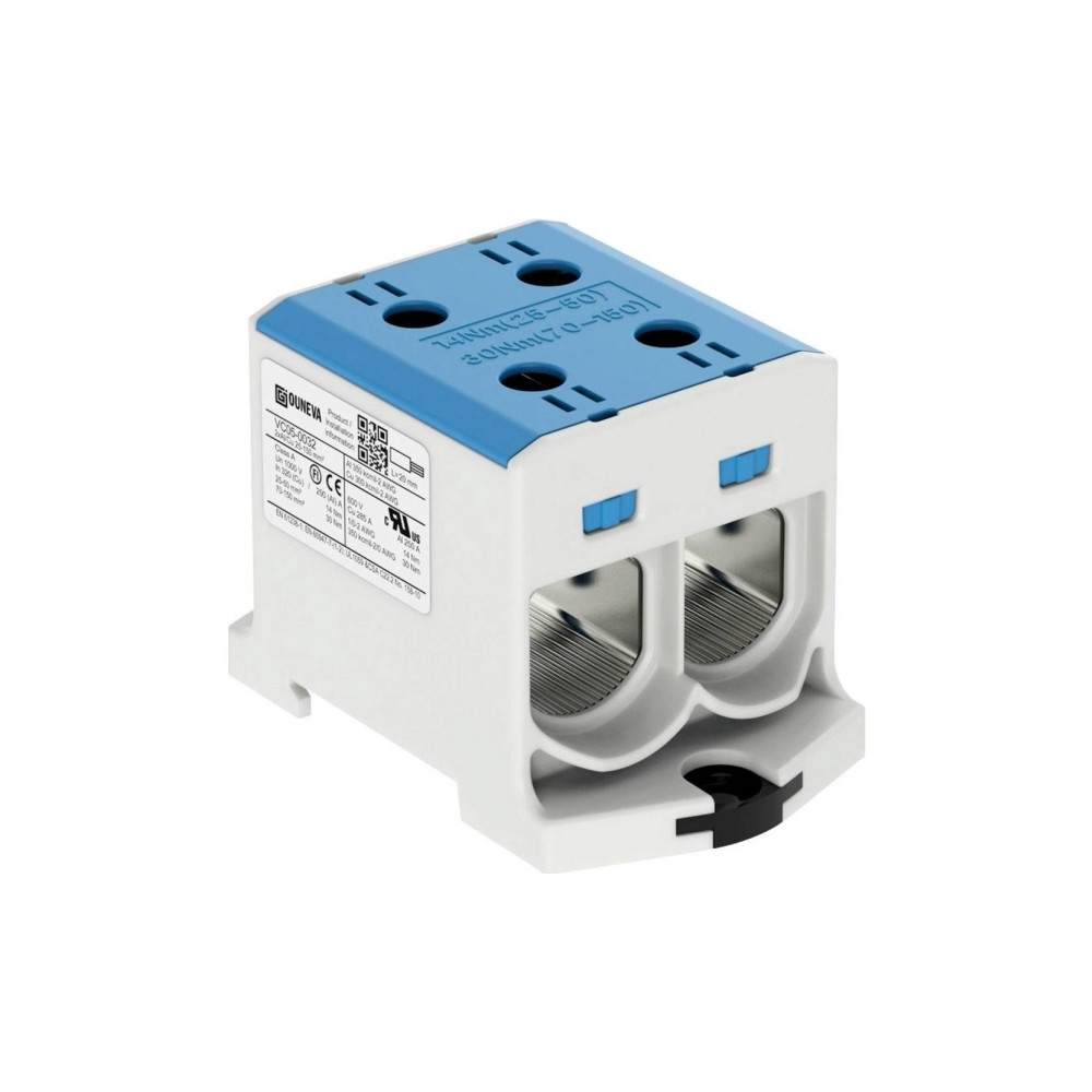 Produktbild för OTL-isolerad universal klämma aluminium/koppar 2*(25-150) mm...