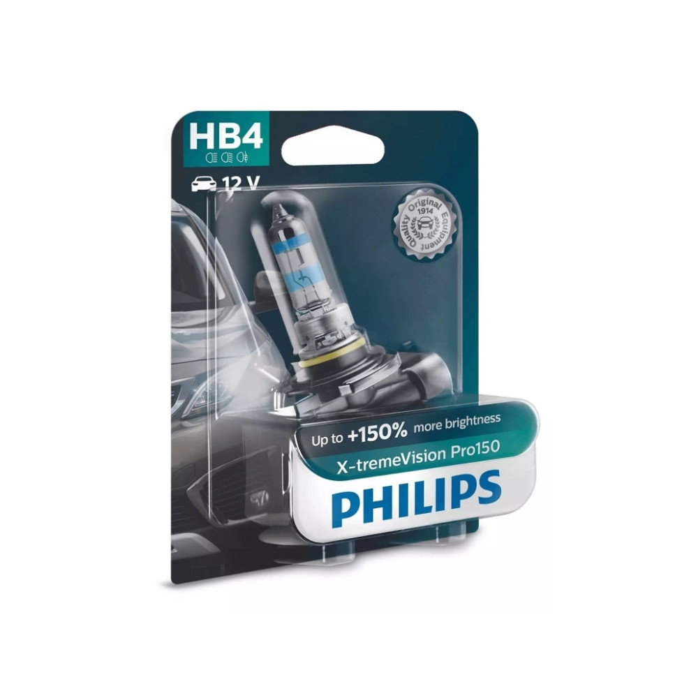 Produktbild för Philips Ljuskälla typ: HB4, förpackning med 1 bilstrålkastar...