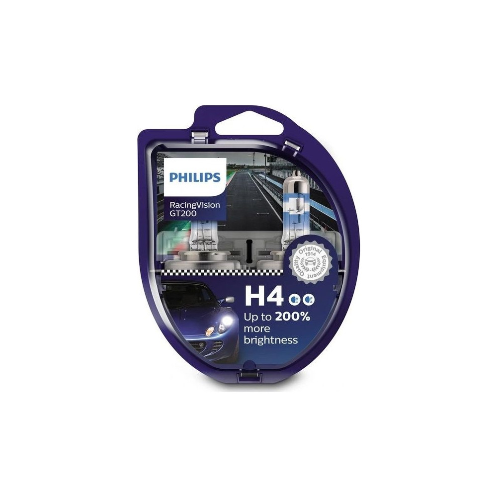 Produktbild för Philips Ljuskälla typ: H4, förpackning med 2 ljuskällor för...