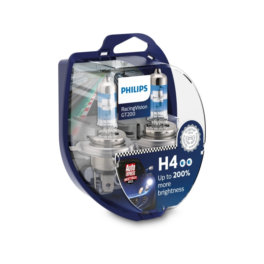 Produktbild för Philips Ljuskälla typ: H4, förpackning med 2 ljuskällor för...