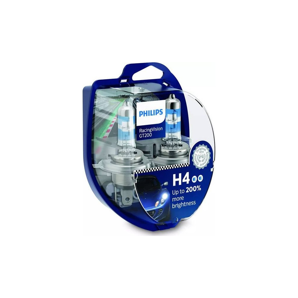 Produktbild för Philips Ljuskälla typ: H4, förpackning med 2 ljuskällor för...