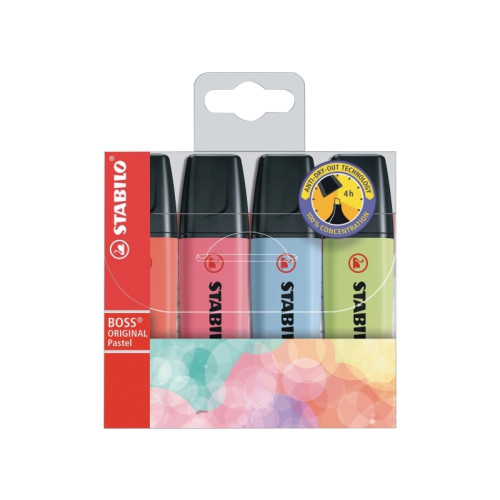 STABILO Överstrykningspenna, Stabilo Boss Original, pastell, mixade...