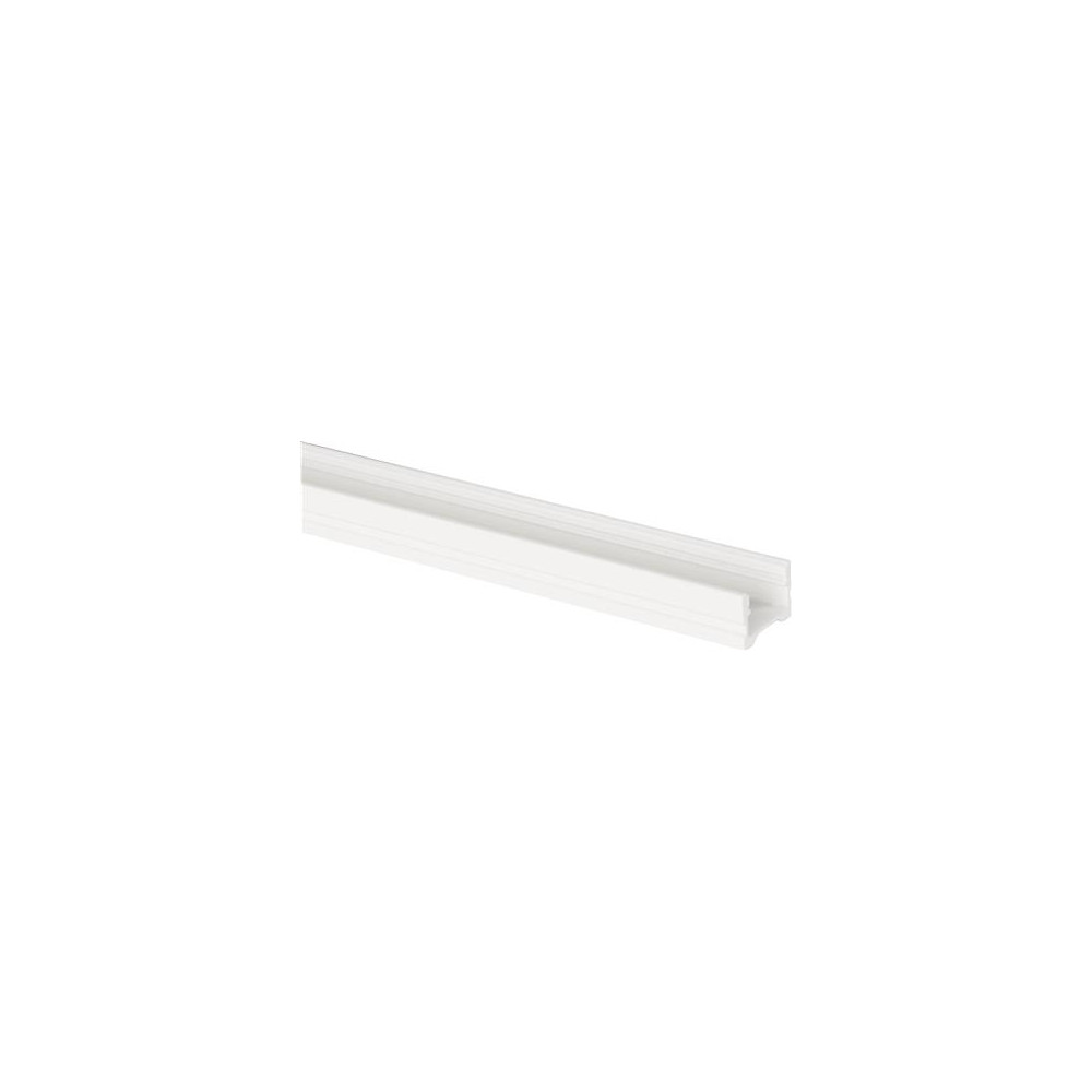 Produktbild för Aluminiumprofil Art low 2 m vitlackerad U-profil för belysni...