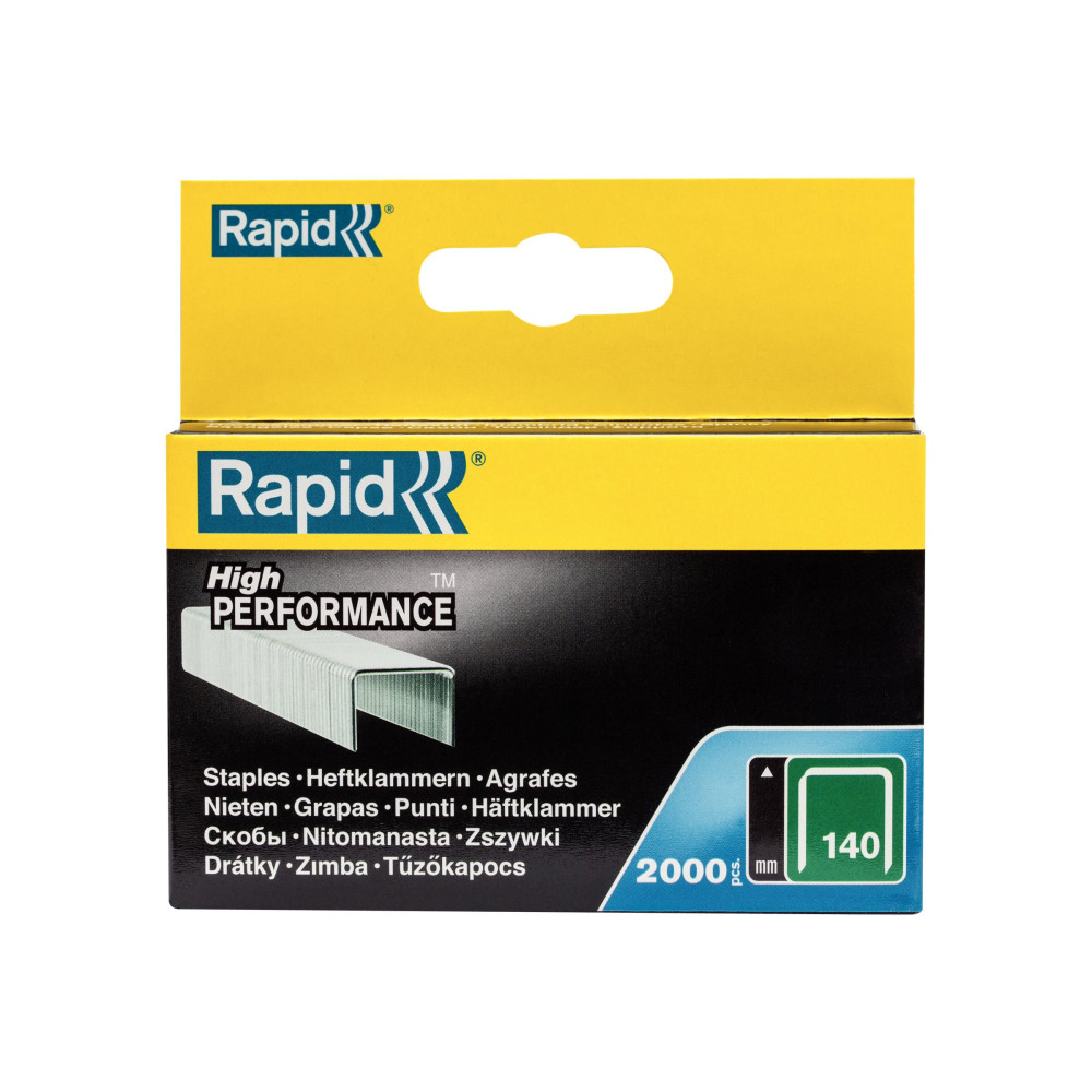 Produktbild för Rapid High Performance - klamrar - No. 140 - 10 mm - paket med 2000