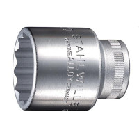 Produktbild för STAHLWILLE 03010030, 1 styck, 12-punkts, 30 mm, Rostfritt st...
