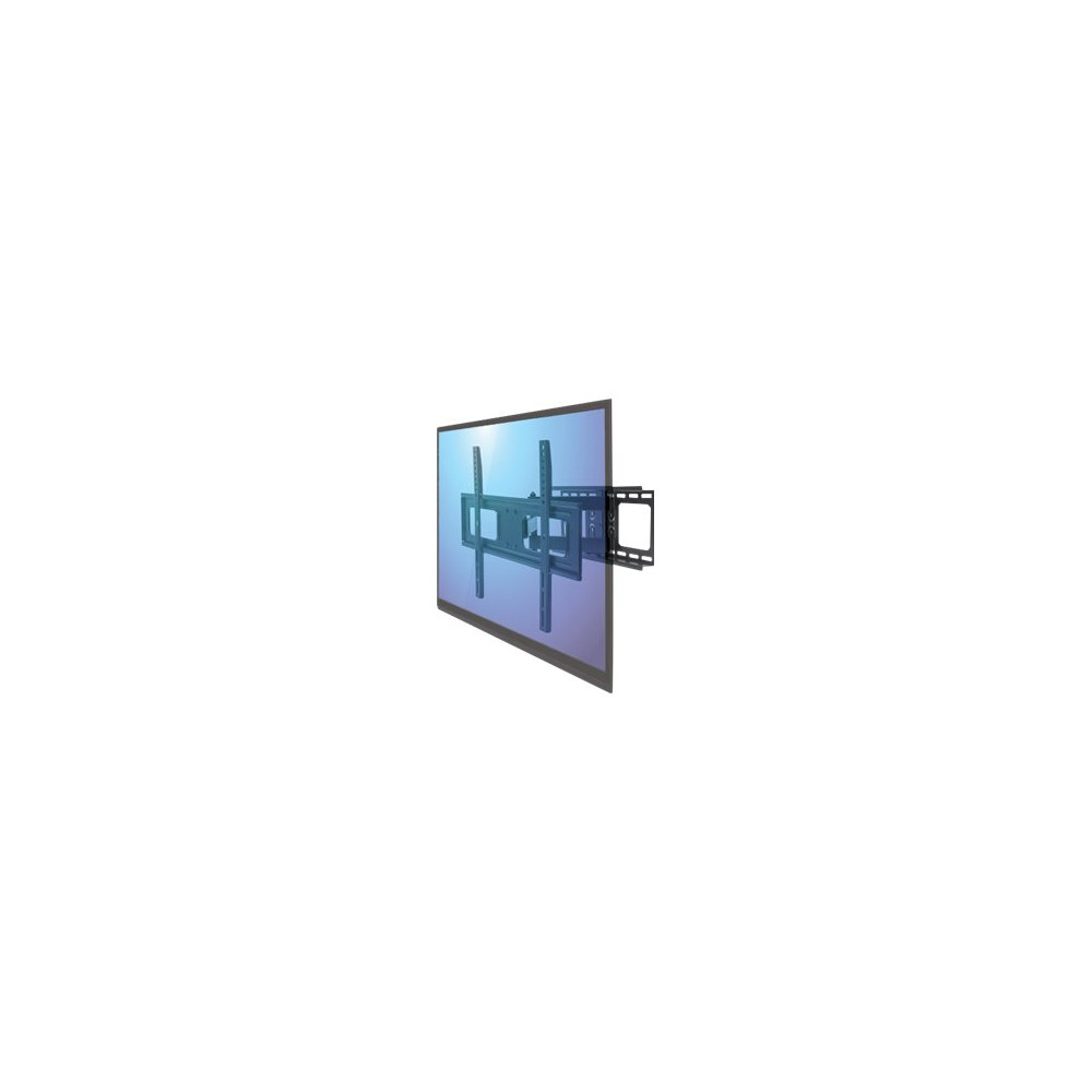 Produktbild för Manhattan TV & Monitor Mount, Wall, Full Motion, 1 screen, Screen Sizes: 37-65", Black, VESA 200x200 to 600x400mm, Max 50kg, LFD, Tilt & Swivel with 3 Pivots, Lifetime Warranty konsol - för LCD-TV - svart