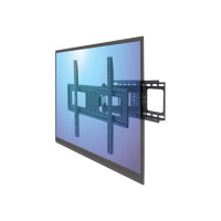 Produktbild för Manhattan TV & Monitor Mount, Wall, Full Motion, 1 screen, Screen Sizes: 37-65", Black, VESA 200x200 to 600x400mm, Max 50kg, LFD, Tilt & Swivel with 3 Pivots, Lifetime Warranty konsol - för LCD-TV - svart