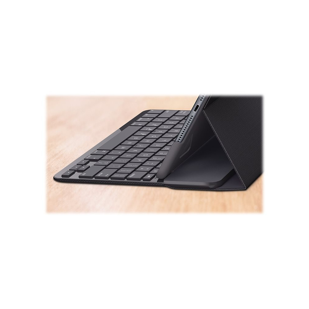 Produktbild för Logitech Slim Folio - tangentbord och foliefodral - QWERTZ - tysk - grafit Inmatningsenhet