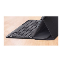 Produktbild för Logitech Slim Folio - tangentbord och foliefodral - QWERTZ - tysk - grafit Inmatningsenhet
