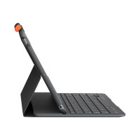 Produktbild för Logitech Slim Folio - tangentbord och foliefodral - QWERTZ - tysk - grafit Inmatningsenhet