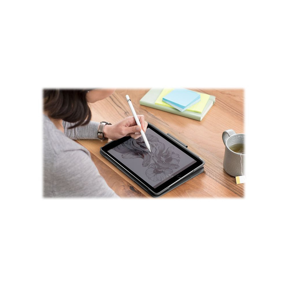 Produktbild för Logitech Slim Folio - tangentbord och foliefodral - QWERTZ - tysk - grafit Inmatningsenhet