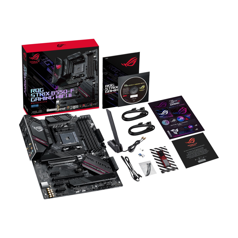 Produktbild för ASUS ROG STRIX B550-F GAMING WIFI II - moderkort - ATX - Socket AM4 - AMD B550