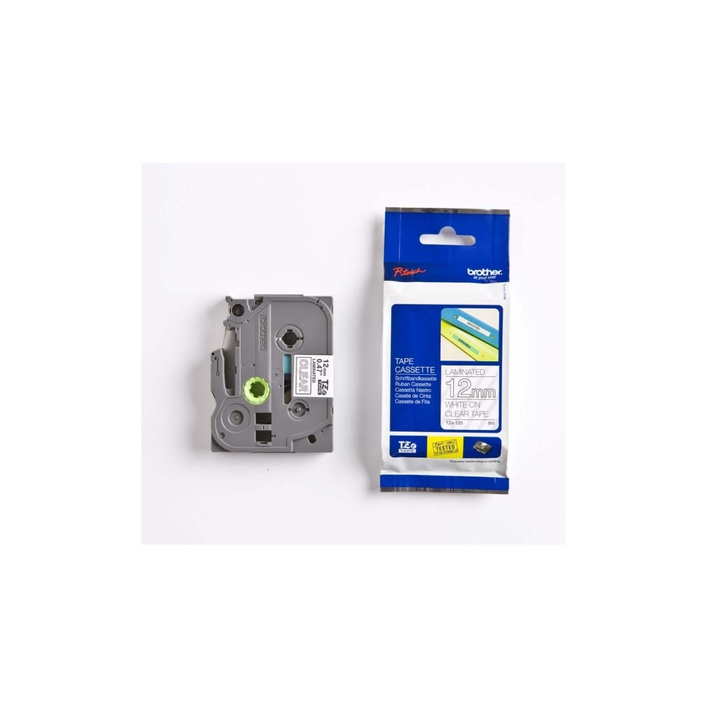 Produktbild för Brother TZe-135 - bandlaminat - 1 kassett(er) - Rulle (1,2 cm x 8 m)