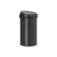 Produktbild för Papperskorg BRABANTIA Touch 60L svart