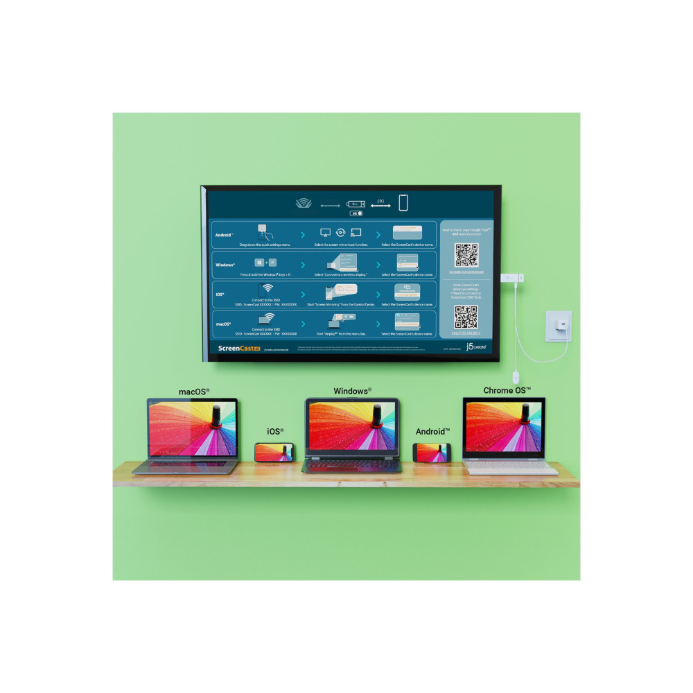 Produktbild för j5create JVAW76-N - trådlös ljud-/videoförlängare - HDMI
