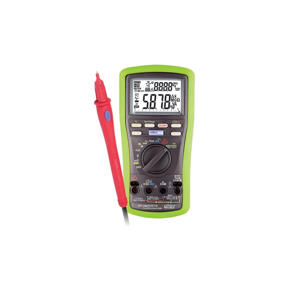Produktbild för ELMA INSTRUMENTS Elma BM878 isolationsmultimeter med fjärrpr...