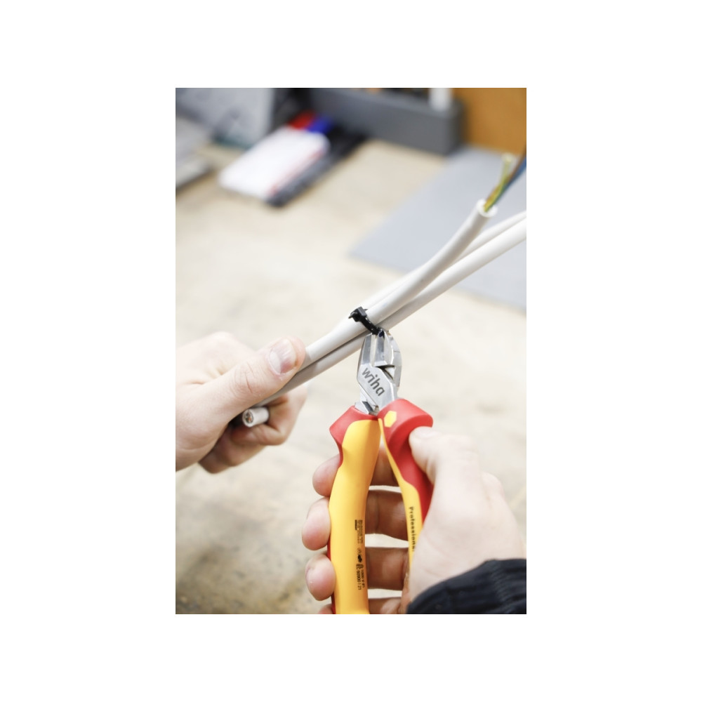 Produktbild för Wiha sidebidetang LAUS / 1000V 140mm med DynamicJoint® för s...