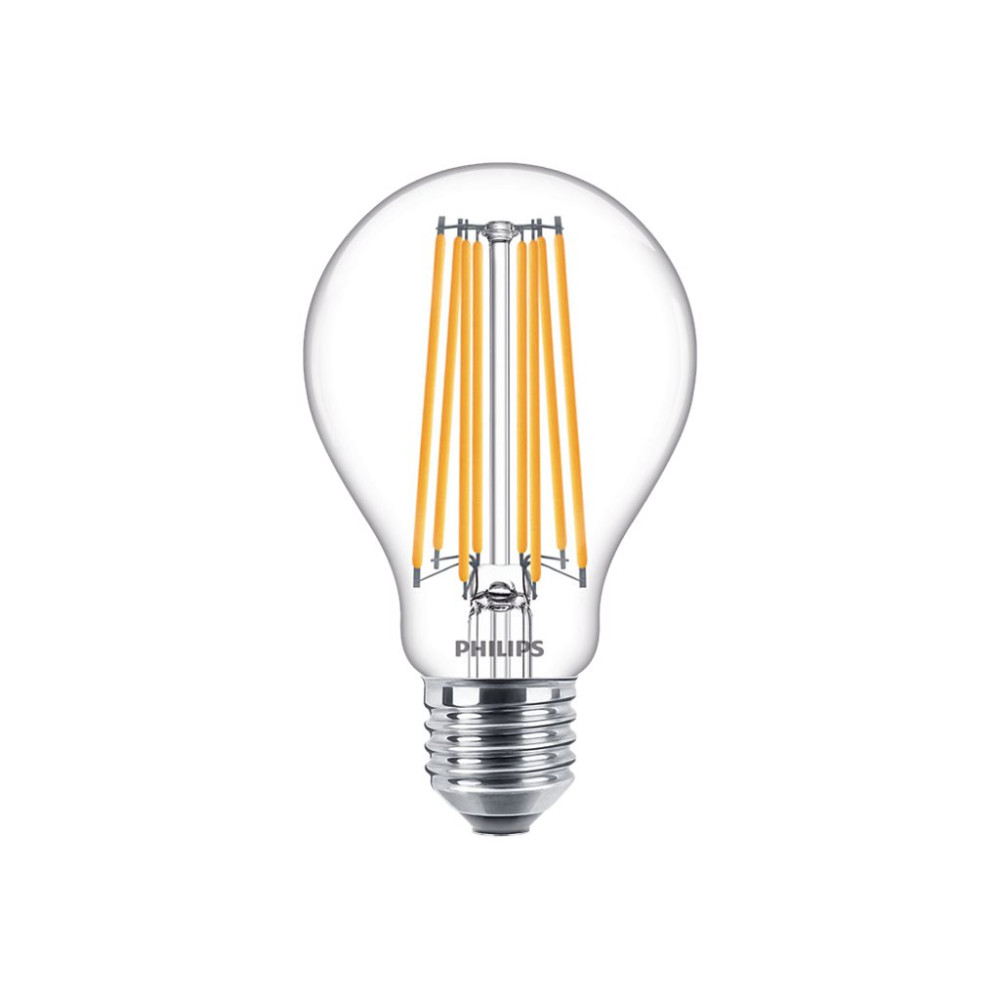 Produktbild för Philips CorePro - LED-glödlampa med filament - form: A67 - klar finish - E27 - 17 W - varmt vitt ljus - 2700 K