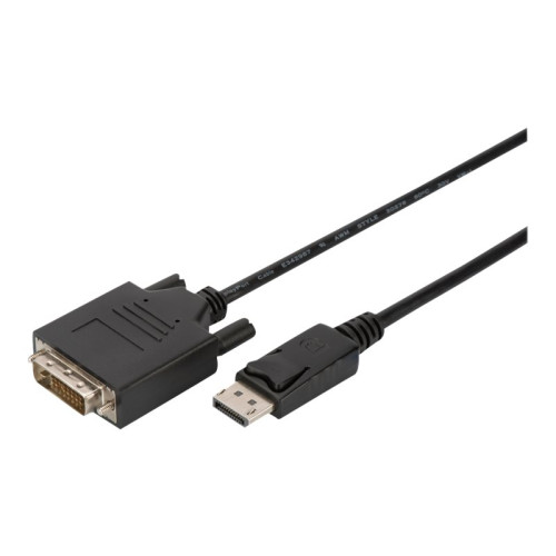 Digitus DIGITUS - videoadapterkabel - DVI-D till DisplayPort - 3 m