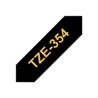 Produktbild för Brother TZe-354 - bandlaminat - 1 kassett(er) - Rulle ( 2,4 cm x 8 m)