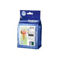 Produktbild för Brother LC3213 Value Pack - 4-pack - svart, gul, cyan, magenta - original - bläckpatron