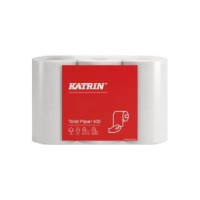 Produktbild för Katrin Classic Toilet 400 - toalettpapper - 400 ark - rulle - 48 m - vit (paket om 6)