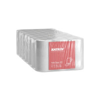Produktbild för Katrin Classic Toilet 400 - toalettpapper - 400 ark - rulle - 48 m - vit (paket om 6)
