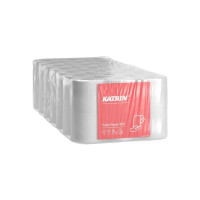 Produktbild för Katrin Classic Toilet 400 - toalettpapper - 400 ark - rulle - 48 m - vit (paket om 6)