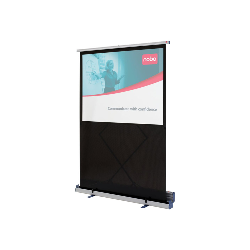 Produktbild för NOBO projektionsskärm med golvställ - 79" (200 cm)