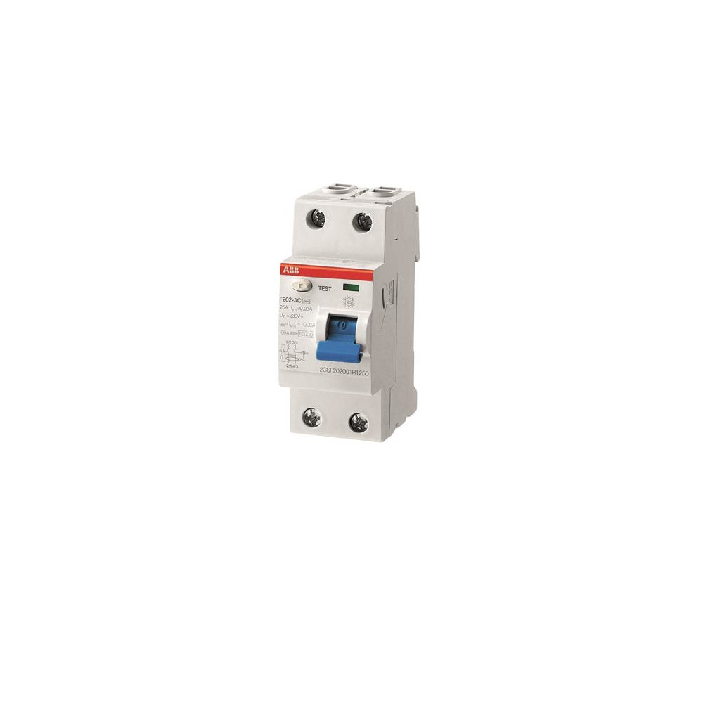 Produktbild för ABB F202 A-40/0.03, Jordfelsbrytare, Typ A, 230