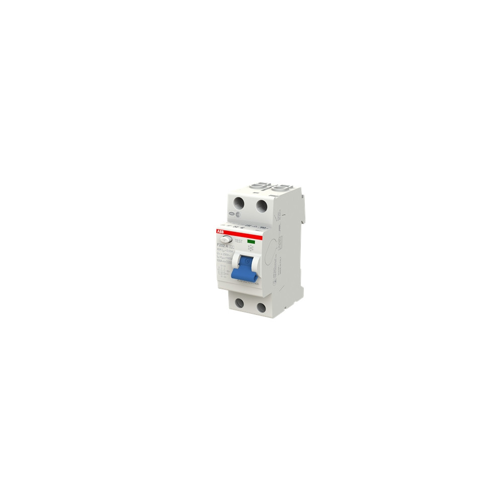 Produktbild för ABB F202 A-40/0.03, Jordfelsbrytare, Typ A, 230