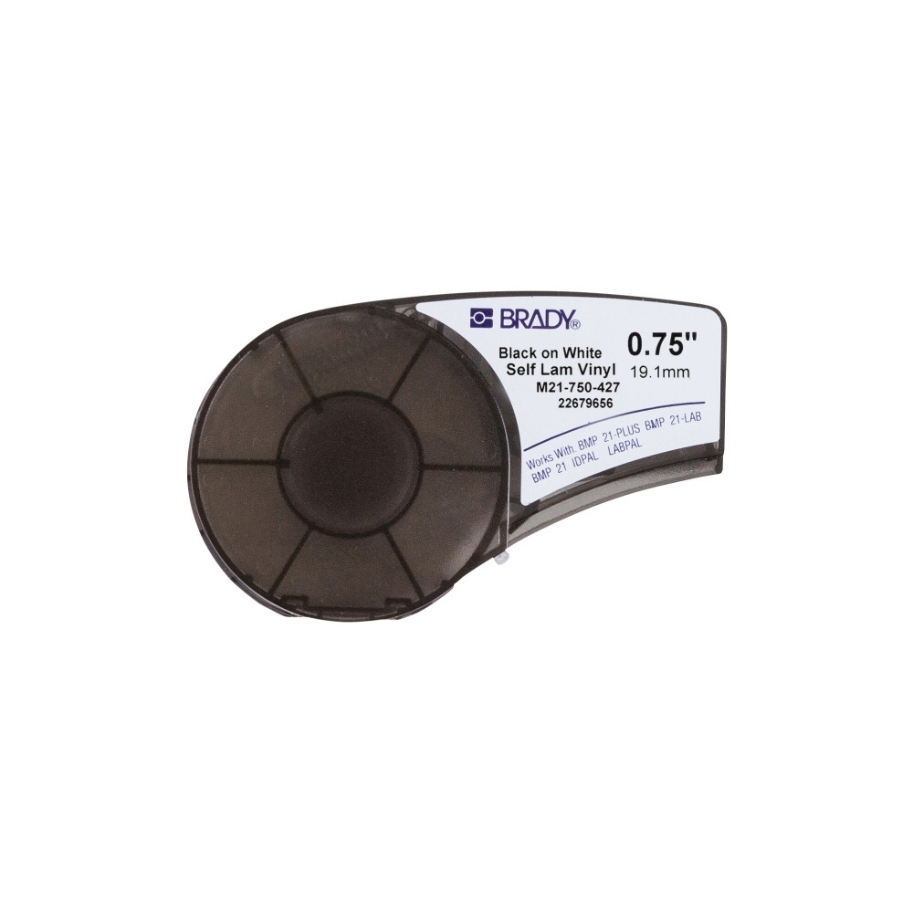 Produktbild för Brady M21-750-427, Translucent, Vit, Självhäftande skrivaret...