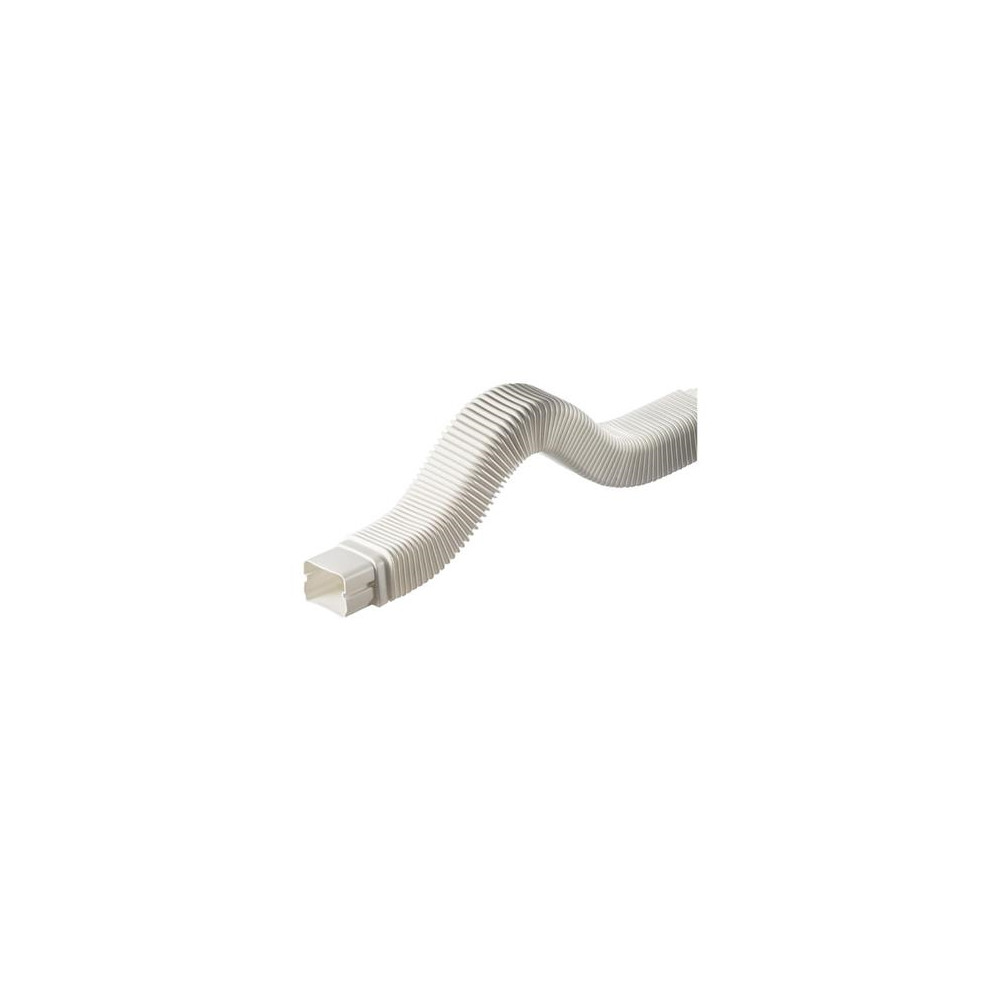Produktbild för Kanalanslutningsmuff flexibelt 80 mm vit UV-beständig plast...