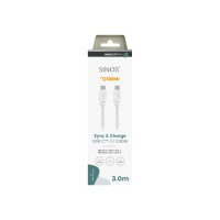 Produktbild för Sinox SXI06463, 3 m, USB C, USB C, USB 3.2 Gen 2 (3.1 Gen 2)...