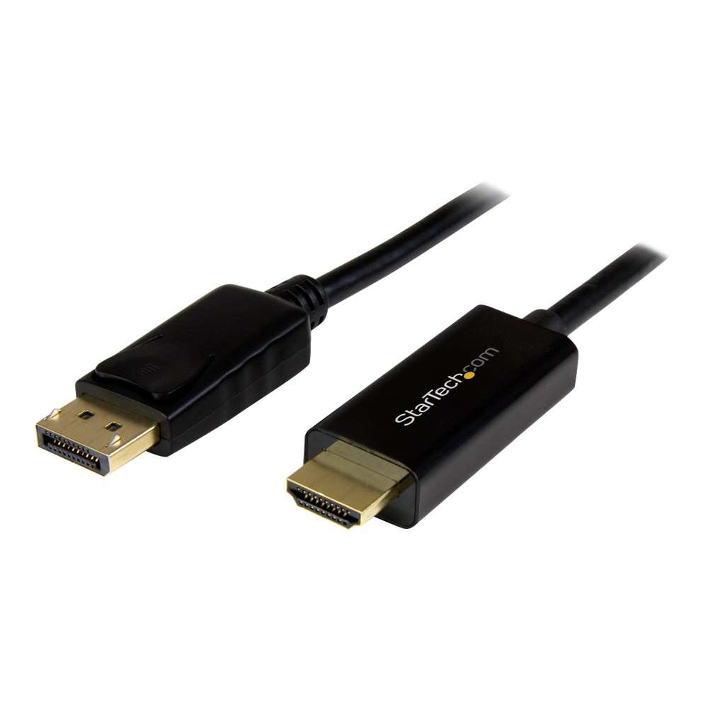 Produktbild för StarTech.com DisplayPort till HDMI-konverterarkabel - 2 m - 4K - adapterkabel - DisplayPort / HDMI - 2 m