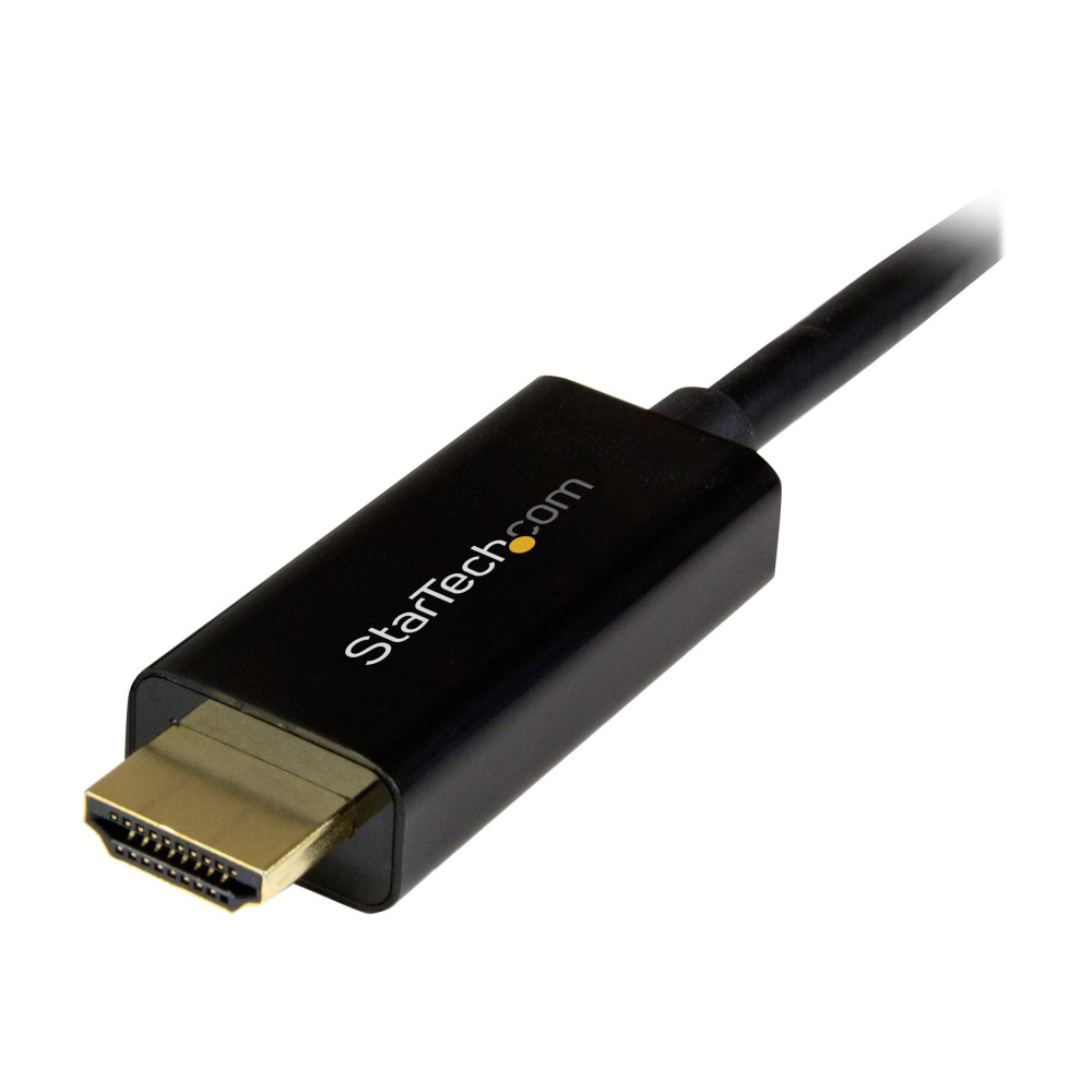 Produktbild för StarTech.com DisplayPort till HDMI-konverterarkabel - 2 m - 4K - adapterkabel - DisplayPort / HDMI - 2 m