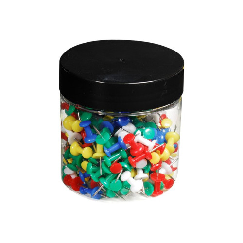 EXACOMPTA Exacompta - tryckstift - 10 mm huvuddiameter, 7 mm nål - blandade färger - paket med 200
