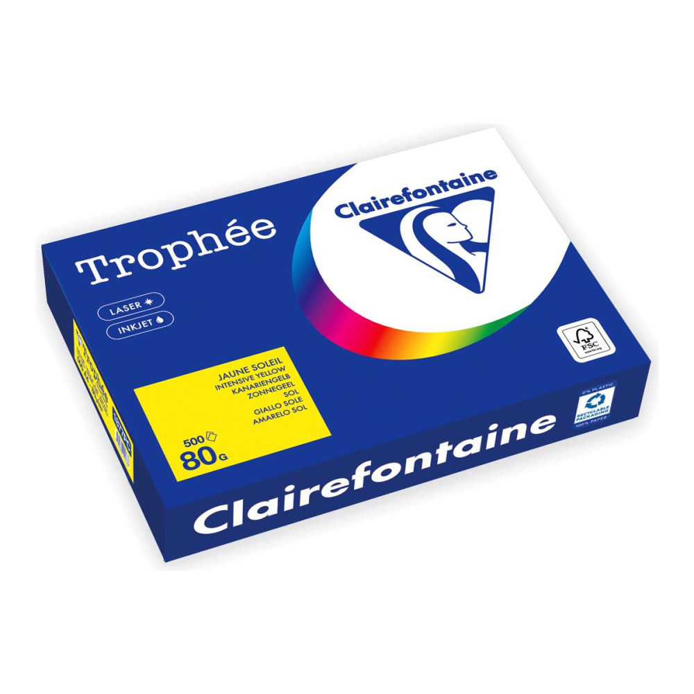 Produktbild för Clairefontaine Trophée - tonat papper - 500 ark - A4 - 80 g/m²