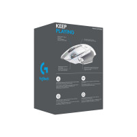 Produktbild för Logitech G G502 X LIGHTSPEED - mus - 2.4 GHz - vit