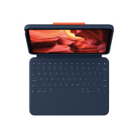 Produktbild för Logitech Rugged Combo 4 - tangentbord och foliefodral - QWERTY - hela norden - klassisk blå Inmatningsenhet